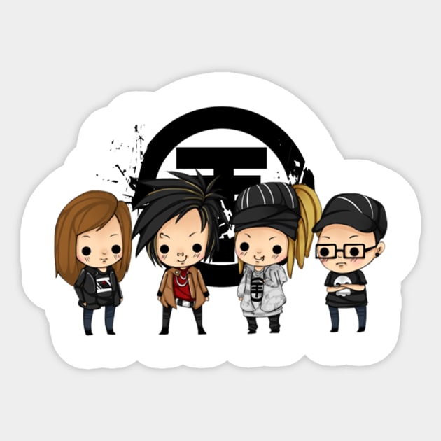 Tokio Hotel Sticker by Colin Irons